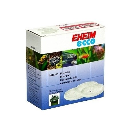EHEIM almohadilla filtrante (3 u) para ecco pro 130/200/300